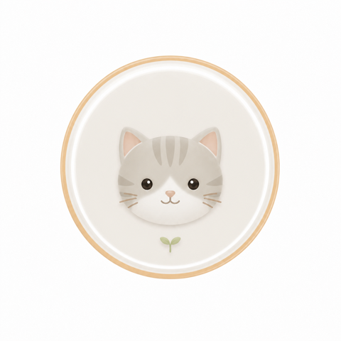 Gardener cat medallion